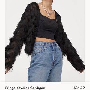 H&M new with tags fringe cardigan